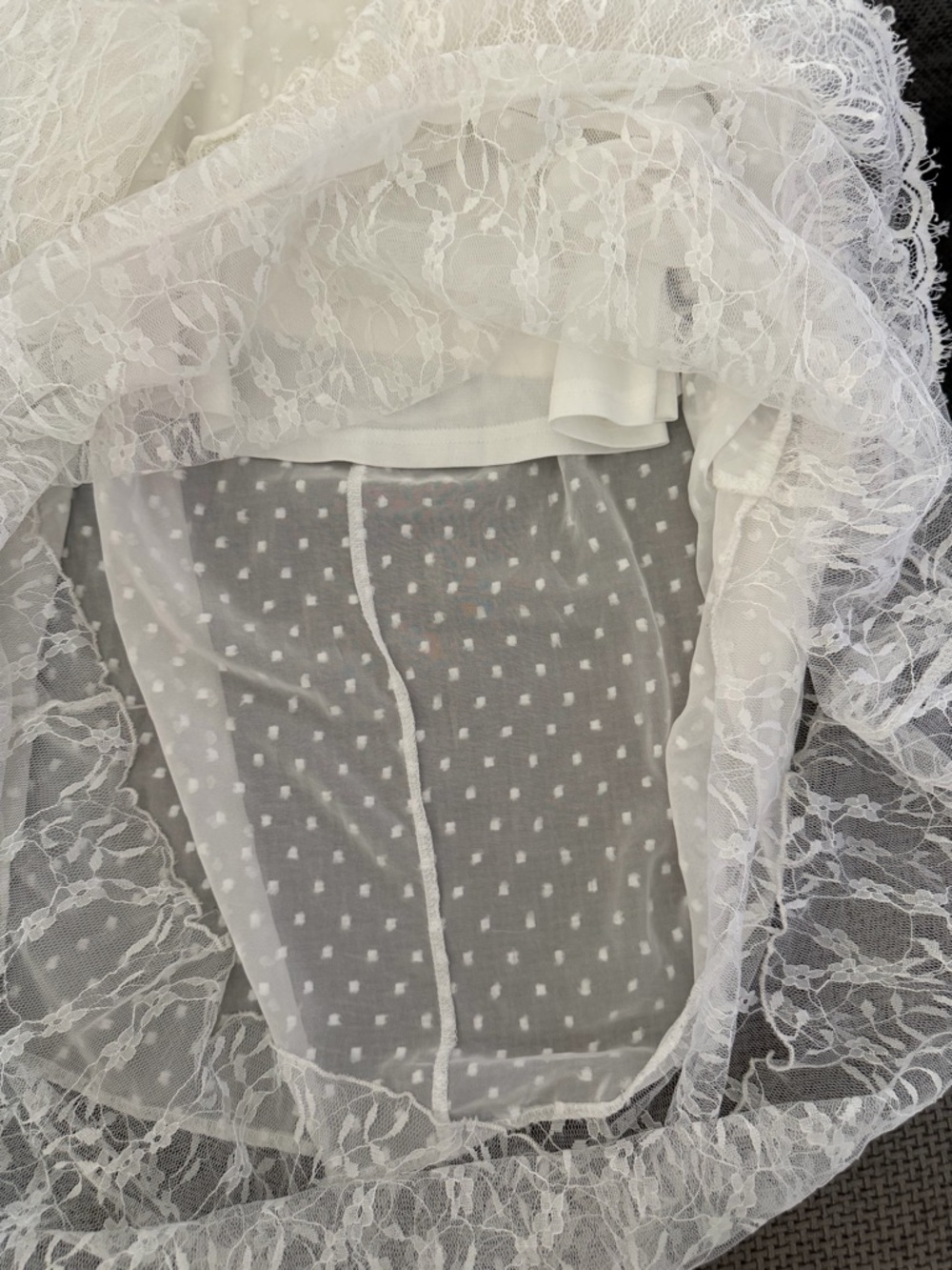 Renaissance Boho Lace Wedding Dress Small White Cottagecore Tiered Maxi Ruffle - Picture 8 of 12